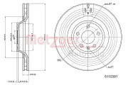 Bremsscheibe METZGER 6110381