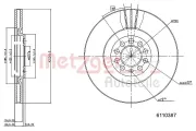 Bremsscheibe METZGER 6110387