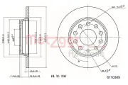 Bremsscheibe METZGER 6110389