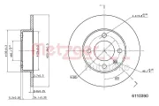 Bremsscheibe METZGER 6110390