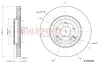 Bremsscheibe METZGER 6110393 Bild Bremsscheibe METZGER 6110393