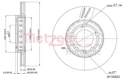 Bremsscheibe METZGER 6110403