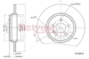 Bremsscheibe METZGER 6110411