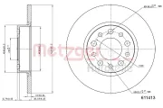 Bremsscheibe METZGER 6110413