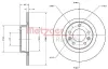Bremsscheibe METZGER 6110422 Bild Bremsscheibe METZGER 6110422
