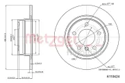 Bremsscheibe METZGER 6110424