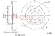 Bremsscheibe METZGER 6110429