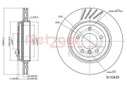 Bremsscheibe METZGER 6110435