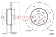 Bremsscheibe METZGER 6110450