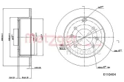 Bremsscheibe METZGER 6110464