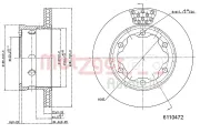 Bremsscheibe METZGER 6110472