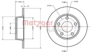 Bremsscheibe METZGER 6110490