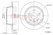 Bremsscheibe METZGER 6110492