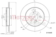 Bremsscheibe METZGER 6110495