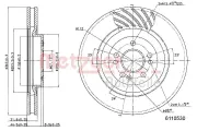 Bremsscheibe METZGER 6110530