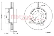 Bremsscheibe METZGER 6110561