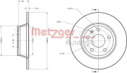 Bremsscheibe METZGER 6110574