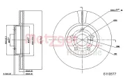 Bremsscheibe METZGER 6110577