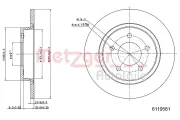 Bremsscheibe METZGER 6110581