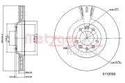 Bremsscheibe METZGER 6110598