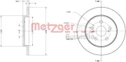 Bremsscheibe METZGER 6110617