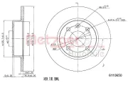 Bremsscheibe METZGER 6110650