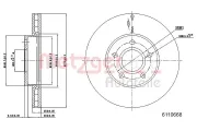 Bremsscheibe METZGER 6110668