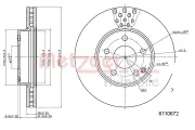 Bremsscheibe METZGER 6110672