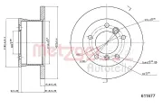 Bremsscheibe METZGER 6110677