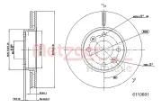 Bremsscheibe METZGER 6110681