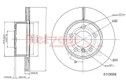 Bremsscheibe METZGER 6110689