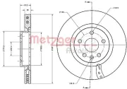 Bremsscheibe Vorderachse METZGER 6110698