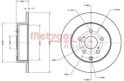 Bremsscheibe METZGER 6110700