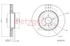 Bremsscheibe Vorderachse links Vorderachse rechts METZGER 6110717