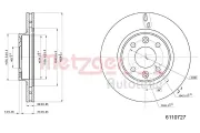 Bremsscheibe METZGER 6110727