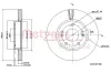 Bremsscheibe Vorderachse links Vorderachse rechts METZGER 6110738 Bild Bremsscheibe Vorderachse links Vorderachse rechts METZGER 6110738