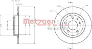 Bremsscheibe METZGER 6110740