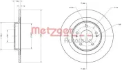 Bremsscheibe METZGER 6110741