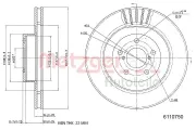 Bremsscheibe METZGER 6110750