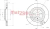 Bremsscheibe Hinterachse METZGER AUTOTEILE 6110779 Bild Bremsscheibe Hinterachse METZGER AUTOTEILE 6110779