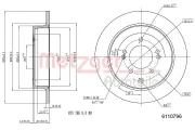 Bremsscheibe METZGER 6110796