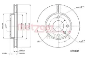 Bremsscheibe METZGER 6110805