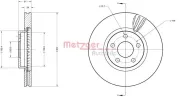 Bremsscheibe METZGER 6110814