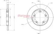 Bremsscheibe METZGER 6110816