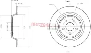 Bremsscheibe Hinterachse METZGER 6110818