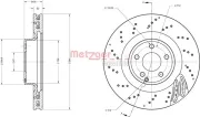 Bremsscheibe METZGER 6110832