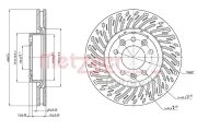 Bremsscheibe METZGER 6110839