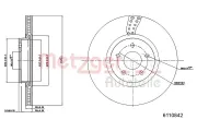 Bremsscheibe METZGER 6110842