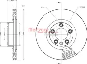 Bremsscheibe METZGER 6110854