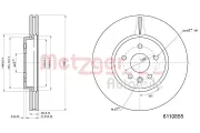 Bremsscheibe METZGER 6110855